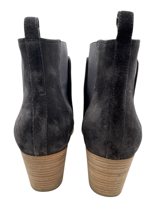 Vince Shoe Size 10 Gray & Tan Suede Stacked Heel Ankle Booties Gray & Tan / 10