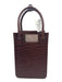 Alfeya Valrina Brwon, Tan & pink Mesh Detail Croc Embossed Magnetic Close Bag Brwon, Tan & pink / S
