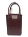 Alfeya Valrina Brwon, Tan & pink Mesh Detail Croc Embossed Magnetic Close Bag Brwon, Tan & pink / S