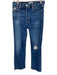 RE/DONE Size 28 Medium Wash Cotton Blend Distressed Mid Rise Button Fly Jeans Medium Wash / 28