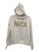 Zadig & Voltaire Size M White & Gold Cotton Rhinestone Graphic Full Zip Jacket White & Gold / M
