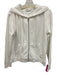 Zadig & Voltaire Size M White & Gold Cotton Rhinestone Graphic Full Zip Jacket White & Gold / M