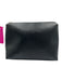 Staud Black Leather Top Zip Makeup Bag Bag Black / S