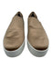 Vince Shoe Size 10 Champagne Beige Satin Slip On Platform Sneakers Champagne Beige / 10