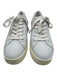 Vince Shoe Size 9.5 White & Beige Leather Rubber Sole lace up Low Top Sneakers White & Beige / 9.5