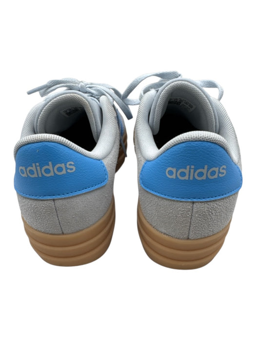 Adidas Shoe Size 7 Light Blue & Blue Suede & Leather Round Toe Platform Sneakers Light Blue & Blue / 7