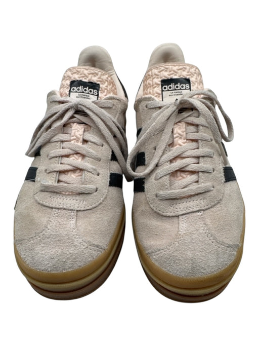 Adidas Shoe Size 7 Tan & black Suede & Leather Round Toe Platform Sneakers Tan & black / 7