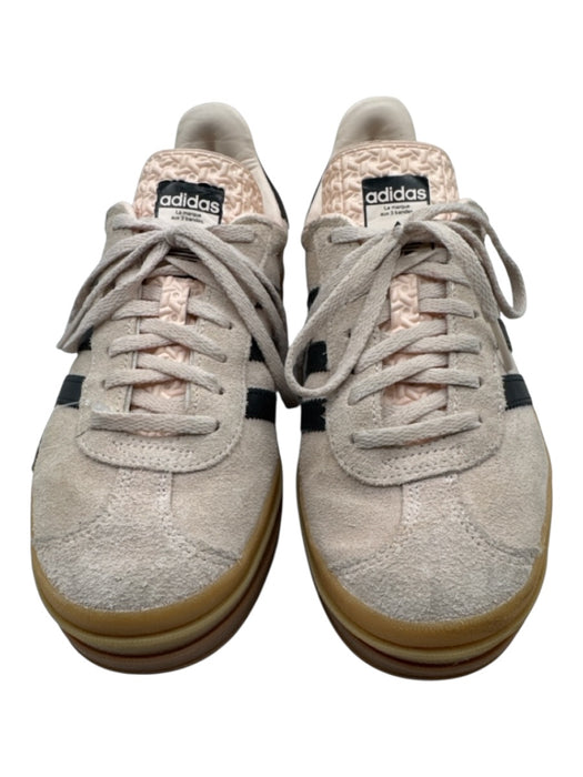Adidas Shoe Size 7 Tan & black Suede & Leather Round Toe Platform Sneakers Tan & black / 7