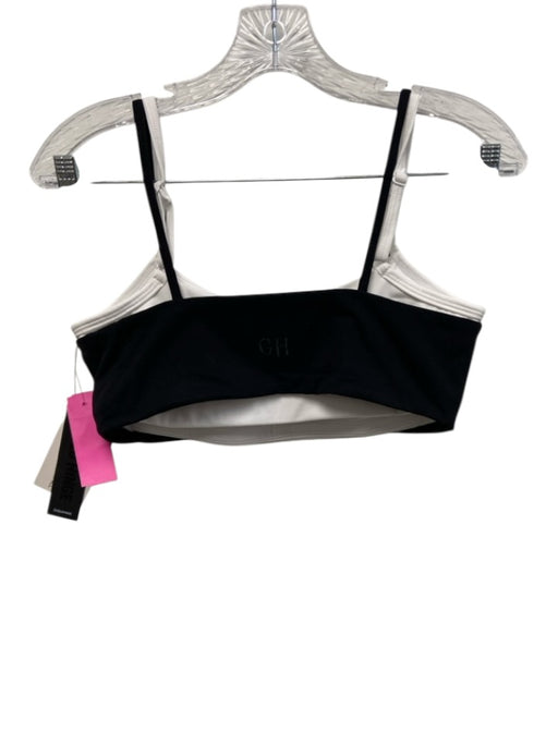 Gold Hinge Size S Black & White Nylon & Spandex Double Layer Athletic Short Set Black & White / S