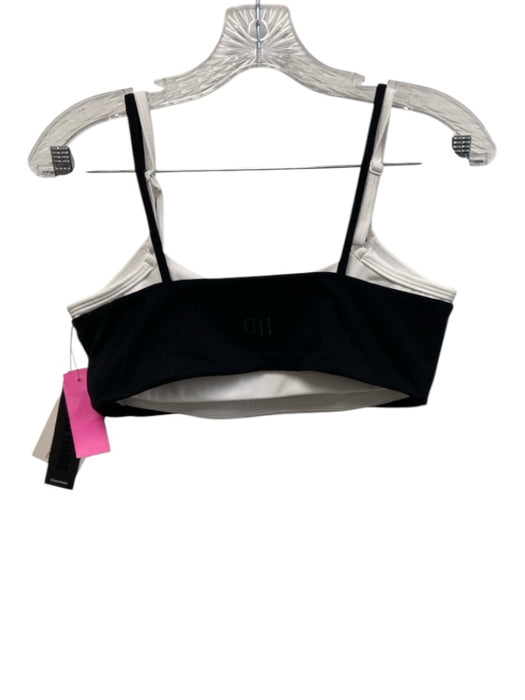 Gold Hinge Size S Black & White Nylon & Spandex Double Layer Athletic Short Set Black & White / S