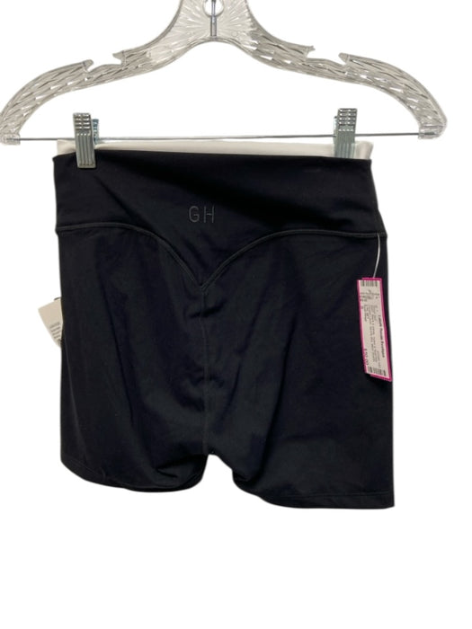 Gold Hinge Size S Black & White Nylon & Spandex Double Layer Athletic Short Set Black & White / S