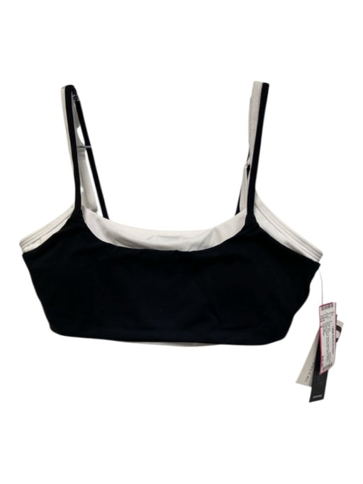 Gold Hinge Size S Black & White Nylon & Spandex Double Layer Athletic Short Set Black & White / S