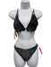 Gold Hinge Size S blue gray & white Nylon & Spandex Double Layer Short Set blue gray & white / S
