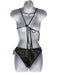 Gold Hinge Size S blue gray & white Nylon & Spandex Double Layer Short Set blue gray & white / S