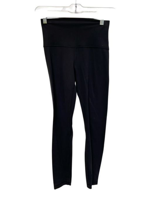 Lululemon Size Est S Black Athletic Stretch High Rise Ankle Length Leggings Black / Est S