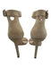 Stuart Weitzman Shoe Size 8 Beige Suede Ankle Buckle Square Toe Stiletto Sandals Beige / 8