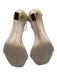 Stuart Weitzman Shoe Size 8 Beige Suede Ankle Buckle Square Toe Stiletto Sandals Beige / 8