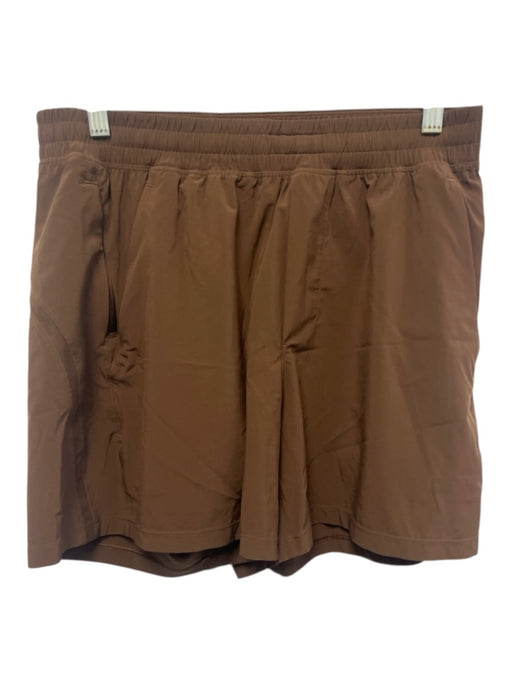 Lululemon Size M Brown Synthetic Solid Athletic Men's Shorts Brown / M