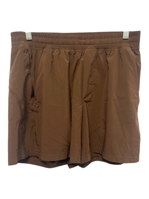 Lululemon Size M Brown Synthetic Solid Athletic Men's Shorts Brown / M