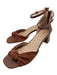 Jack Rogers Shoe Size 7.5 Brown Leather Suede Stacked Heel Open Toe Sandals Brown / 7.5