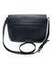 Tory Burch Black Saffiano Leather Flap Closure Detachable Strap Compartments Bag Black / M