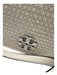 Tory Burch Beige Leather Suede Woven Magnetic Close Crossbody Bag Beige / Small