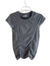 Athleta Size S Gray Polyester Blend Crew Neck Short Sleeve Heathered Top Gray / S