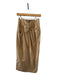 Donna Karan Collection Size Est S Khaki Linen High Waist Midi Skirt Khaki / Est S