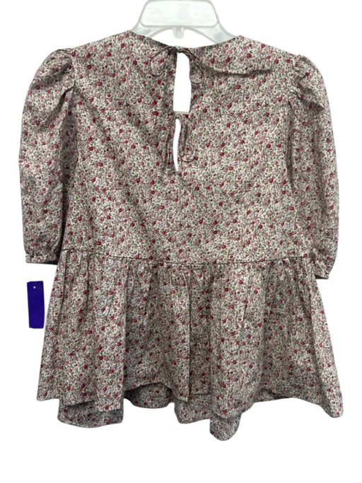 Hyacinth House Size M Cream, Pink, Green Cotton Tie Back Ditsy Floral Top Cream, Pink, Green / M