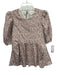 Hyacinth House Size M Cream, Pink, Green Cotton Tie Back Ditsy Floral Top Cream, Pink, Green / M