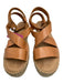 Soludos Shoe Size 9 Brown & Tan Leather Jute Sole Buckle Close Sandals Brown & Tan / 9