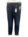 Paige Size 28 Dark Wash Rayon Blend Denim Zipper Detail Button & Zip Fly Jeans Dark Wash / 28