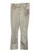 Mother Size 28 White Cotton Blend Zip & Button High Waist Flare Jeans White / 28