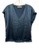 Go > Go Silk Size XS Blue Silk V Neck Sleeveless Satin Top Blue / XS