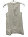 Emerson Fry Size S White Sleeveless Hook Front Round Neck Slit Pockets Dress White / S
