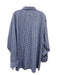 Proper Cloth Size Est L Blue & White Cotton Blend Gingham Long Sleeve Shirt Est L