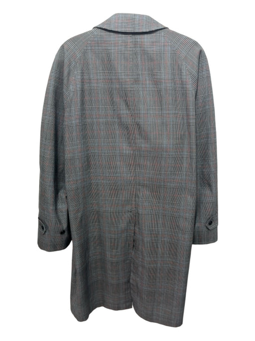 London Fog Size 40s Gray & Multi-Color Polyester Blend Plaid Buttons Jacket Gray & Multi-Color / 40s