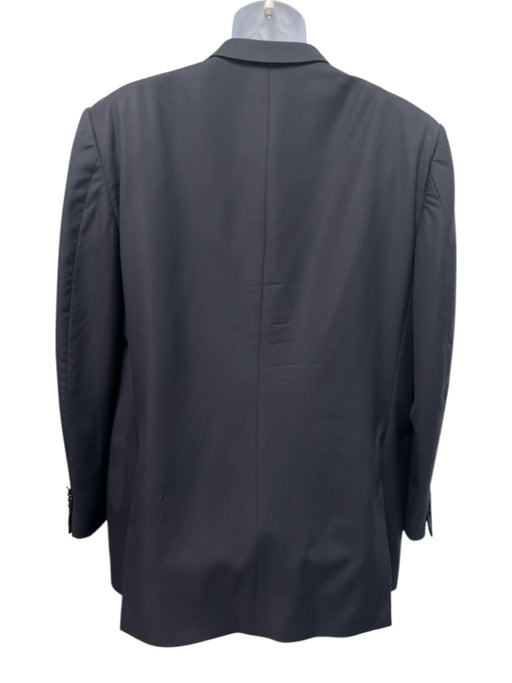 Ermenegildo Zegna Black Wool Solid 2 Button Men's Suit Black / 56L