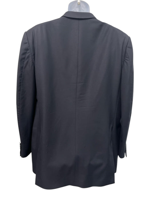 Ermenegildo Zegna Black Wool Solid 2 Button Men's Suit Black / 56L
