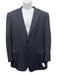 Ermenegildo Zegna Black Wool Solid 2 Button Men's Suit Black / 56L