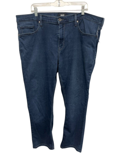 Paige Size 42 medium dark wash Cotton Blend Solid Jean Men's Pants medium dark wash / 42