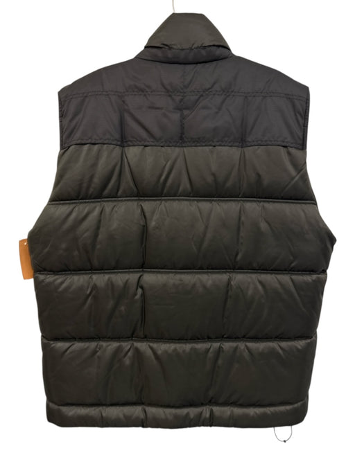 G Star Raw Size XL Olive Green Synthetic Solid Puffer Vest Men's Jacket Olive Green / XL