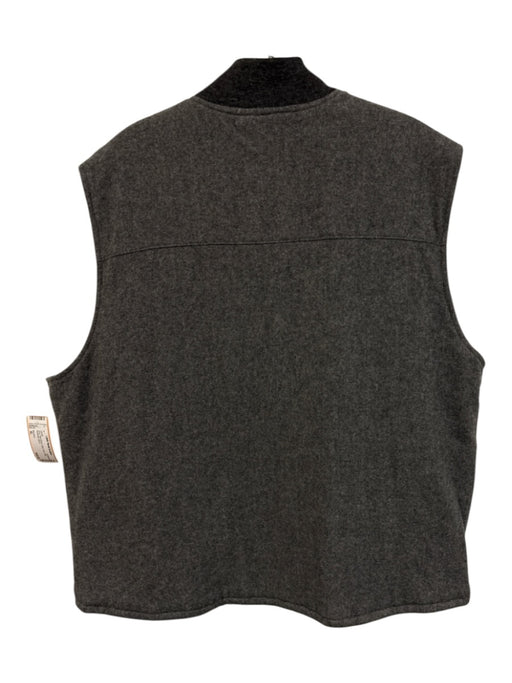 Woolrich Size XL Gray Wool Blend Solid Vest Puffer Men's Jacket Gray / XL