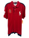 Polo Size XL Red Cotton Solid Rugby Polo Men's Short Sleeve Red / XL