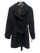 London Fog Size L Black Wool Blend Solid Overcoat Men's Jacket Black / L