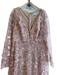 Mac Duggal Size 12 Pink Polyester Embroidered Design V Neck Lined Gown Pink / 12
