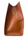 Fendi Brown Leather Tortoise Shell Handles Open Top Shopper Tote Bag Brown / Large