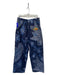 Etro Size 44/M Navy Print Cotton Blend Jacquard Print Straight Wide Patch Jeans Navy Print / 44/M