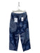 Etro Size 44/M Navy Print Cotton Blend Jacquard Print Straight Wide Patch Jeans Navy Print / 44/M