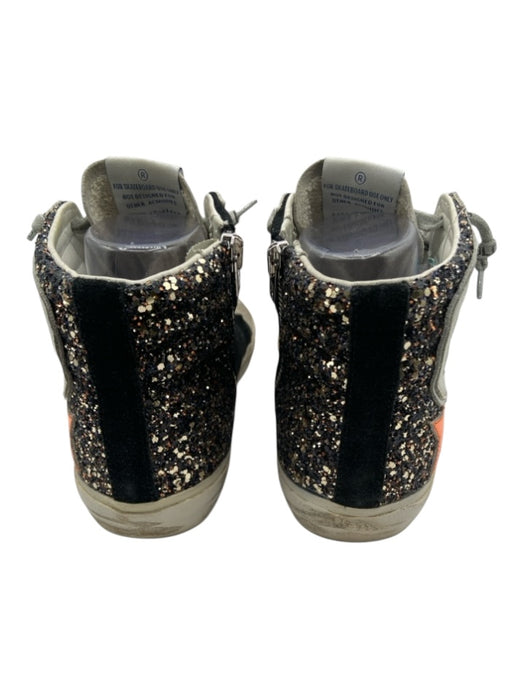 Golden Goose Shoe Size 39 Black, White, Gray Leather High Top Sneakers Black, White, Gray / 39